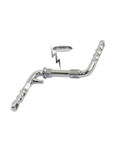 Lowrider Twisted One/Piece Crank 4 1/2" (115mm) Chrome.